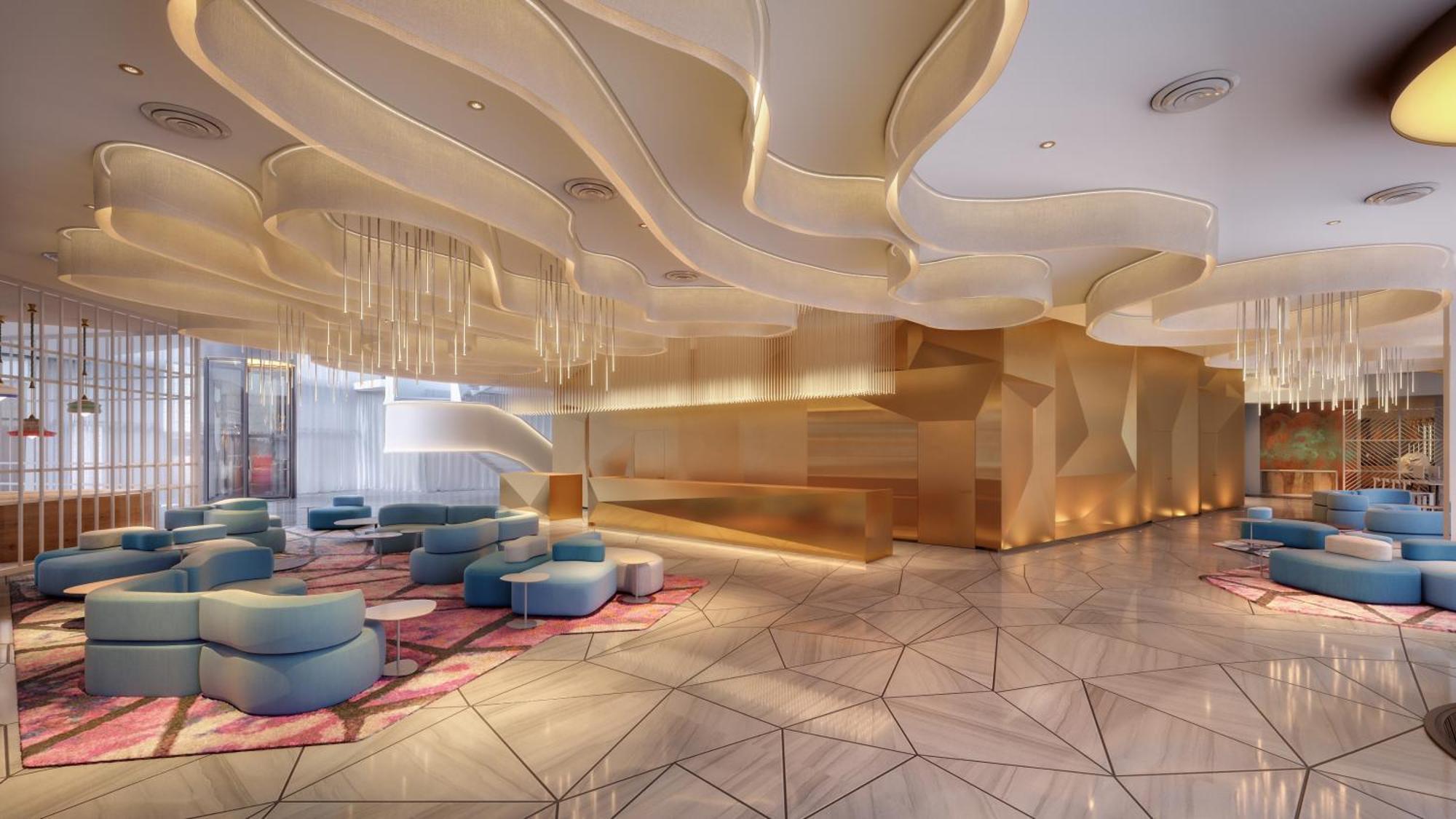 Moevenpick Hotel & Apartments Ghala Maskat Zewnętrze zdjęcie The lobby of the hotel